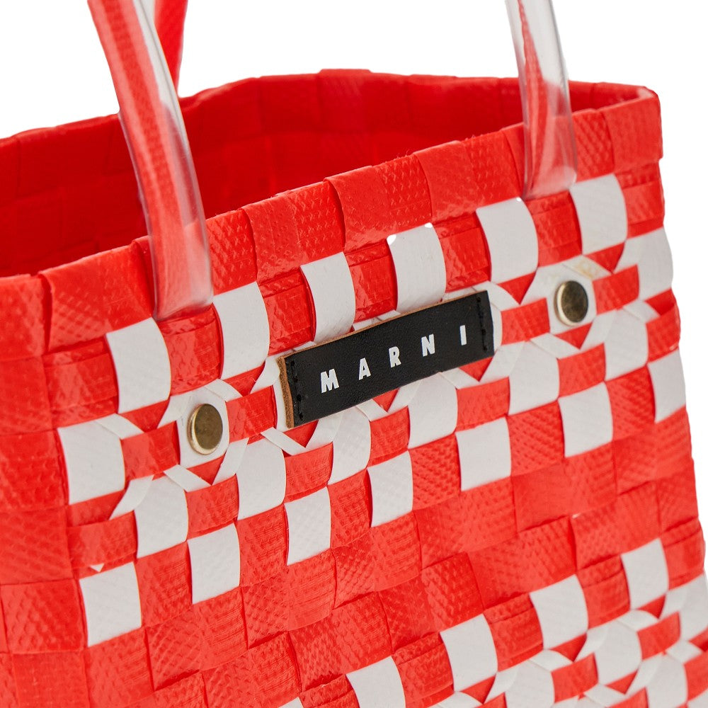 Woven basket bag
