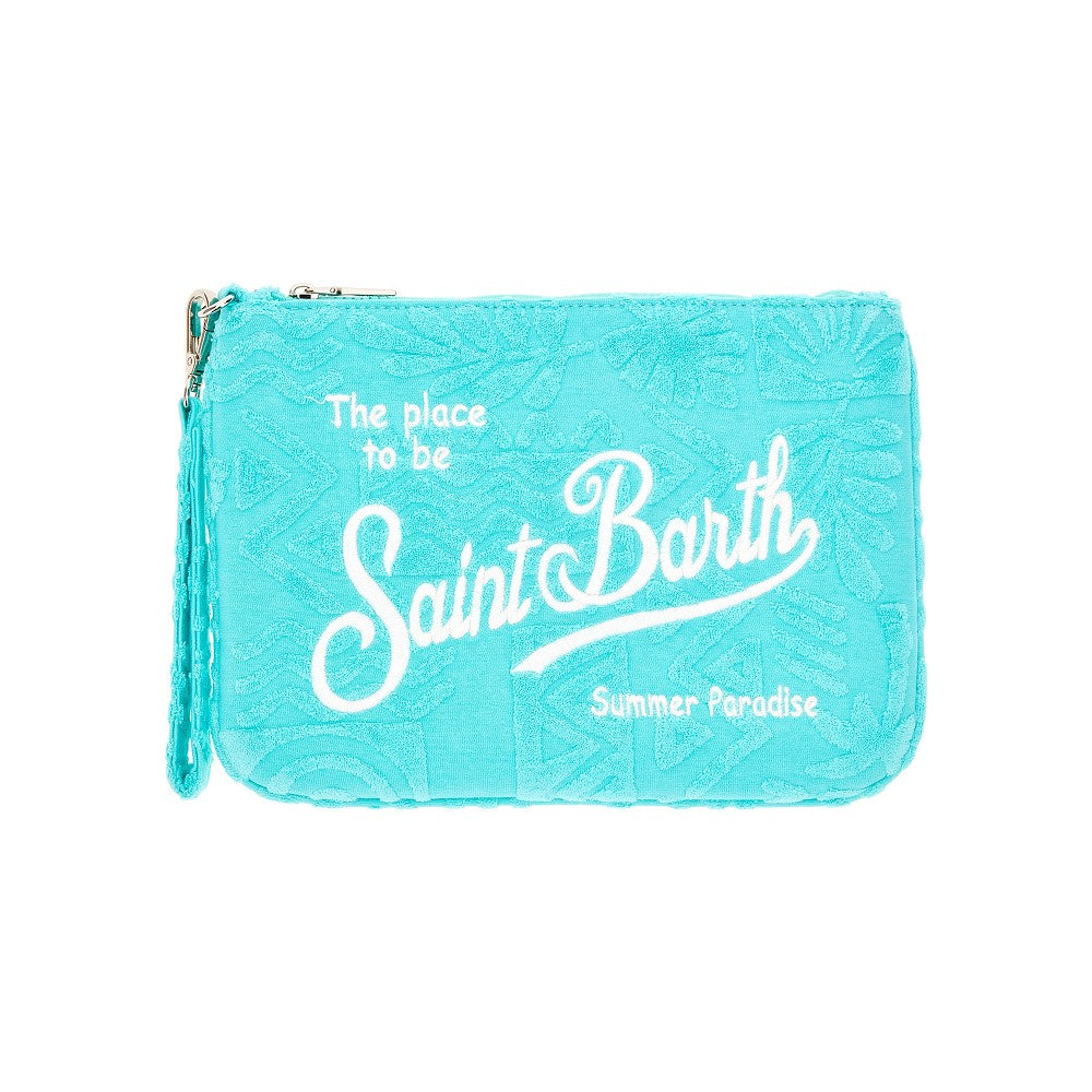 Pouch in spugna jacquard