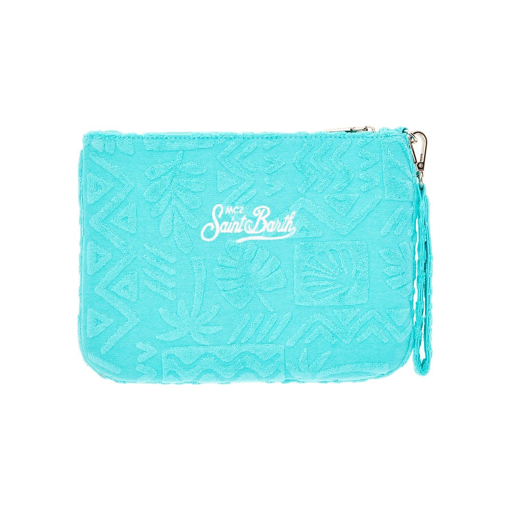 Pouch in spugna jacquard
