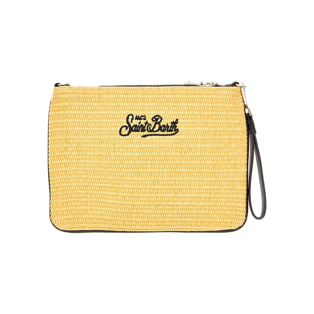 'Parisienne' raphia pouch