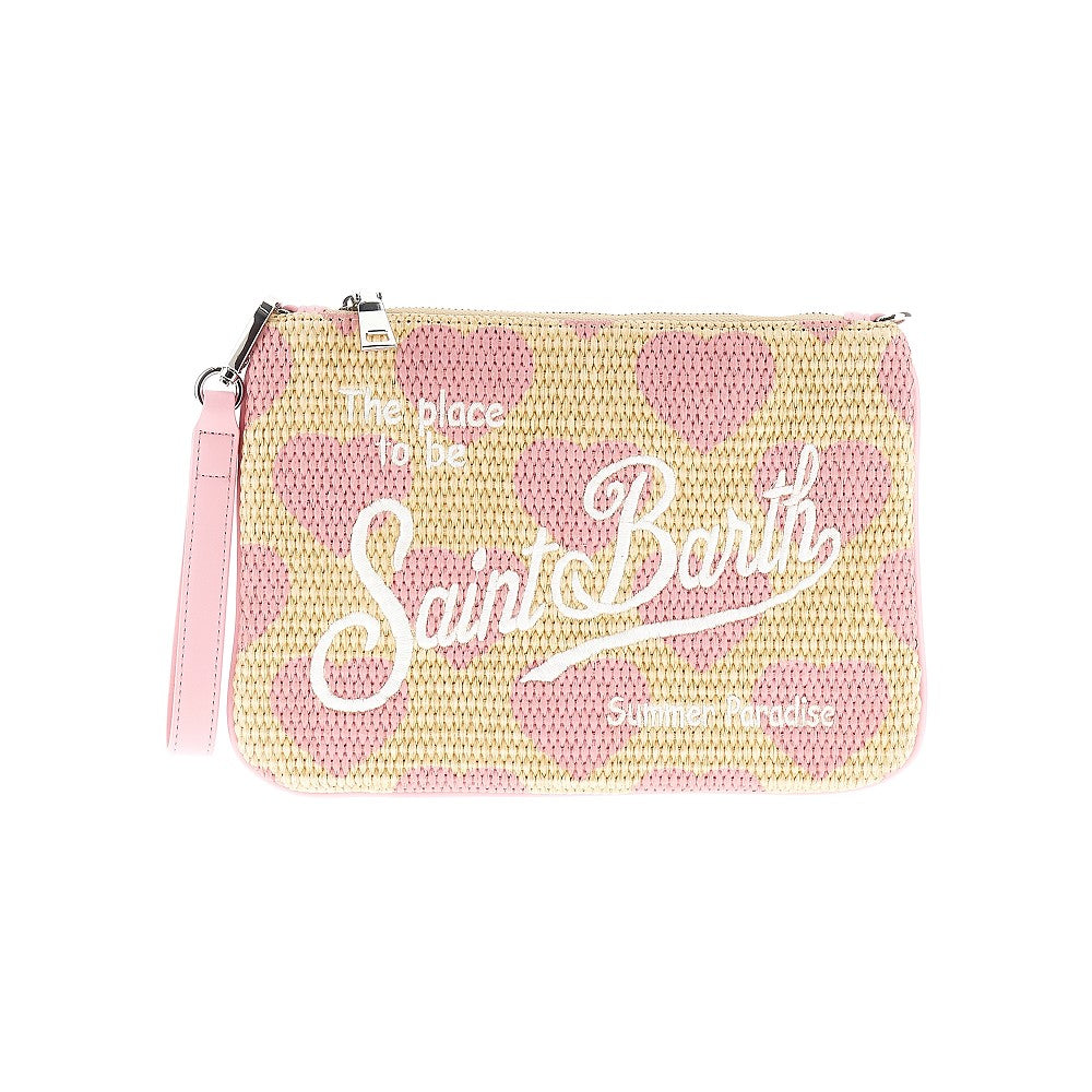 'Parisienne' raphia pouch