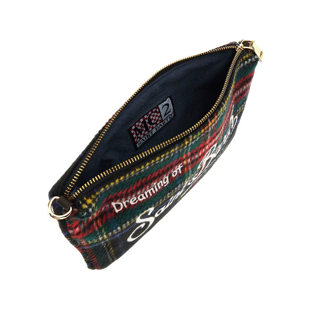 'Parisienne' check pouch
