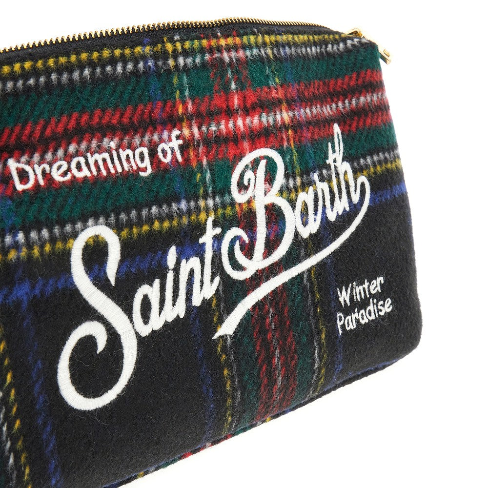 'Parisienne' check pouch