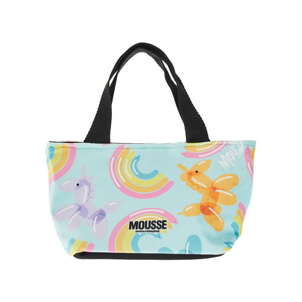 Ballunicorn print chenille little bag