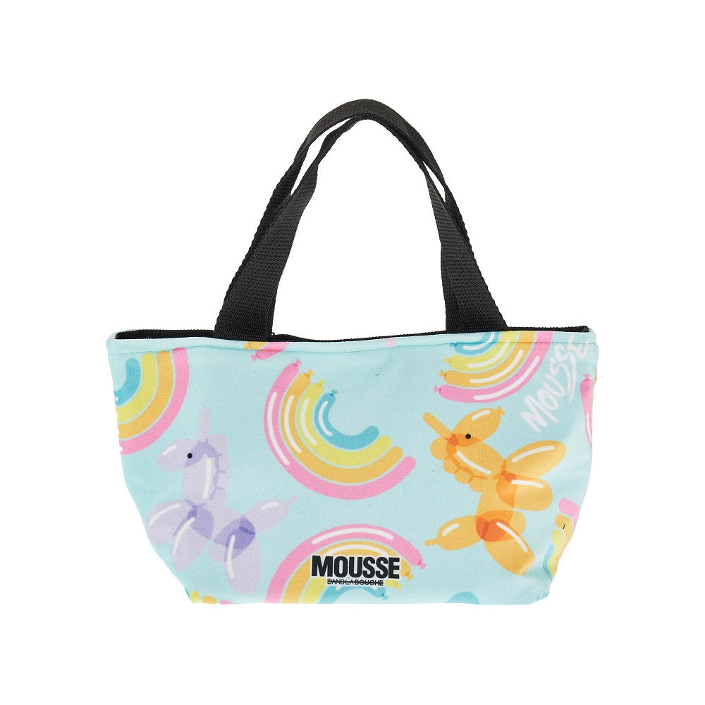 Ballunicorn print chenille little bag