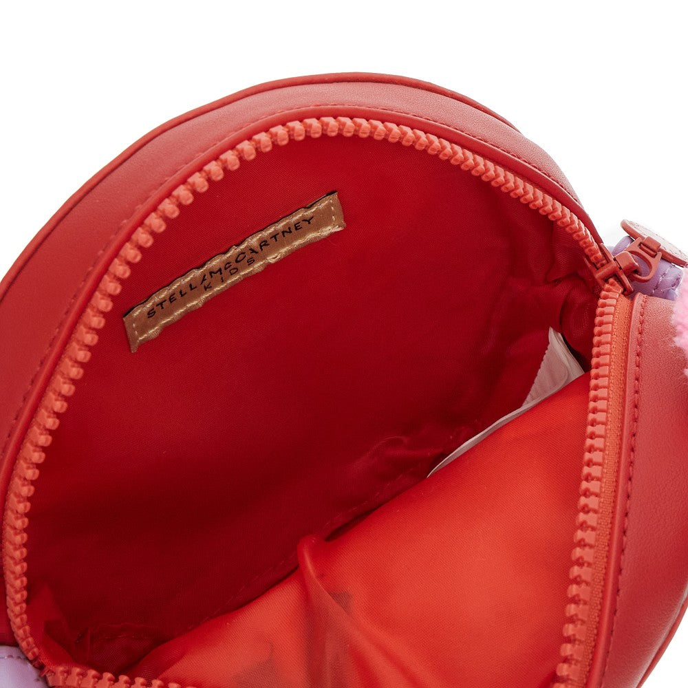 Faux leather bags with pompoms