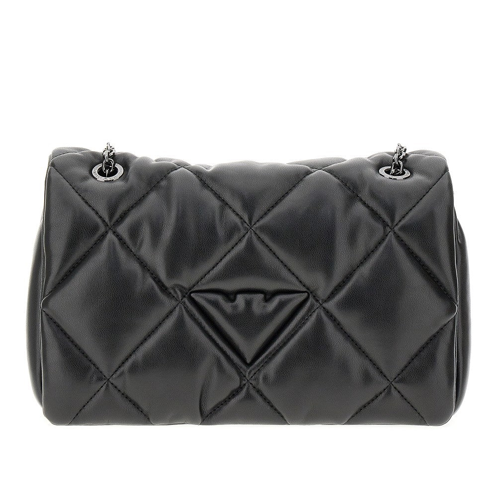 Faux nappa leather crossbody bag