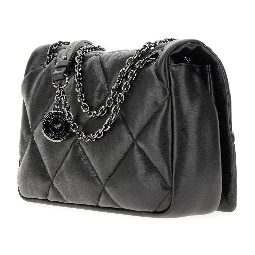 Faux nappa leather crossbody bag