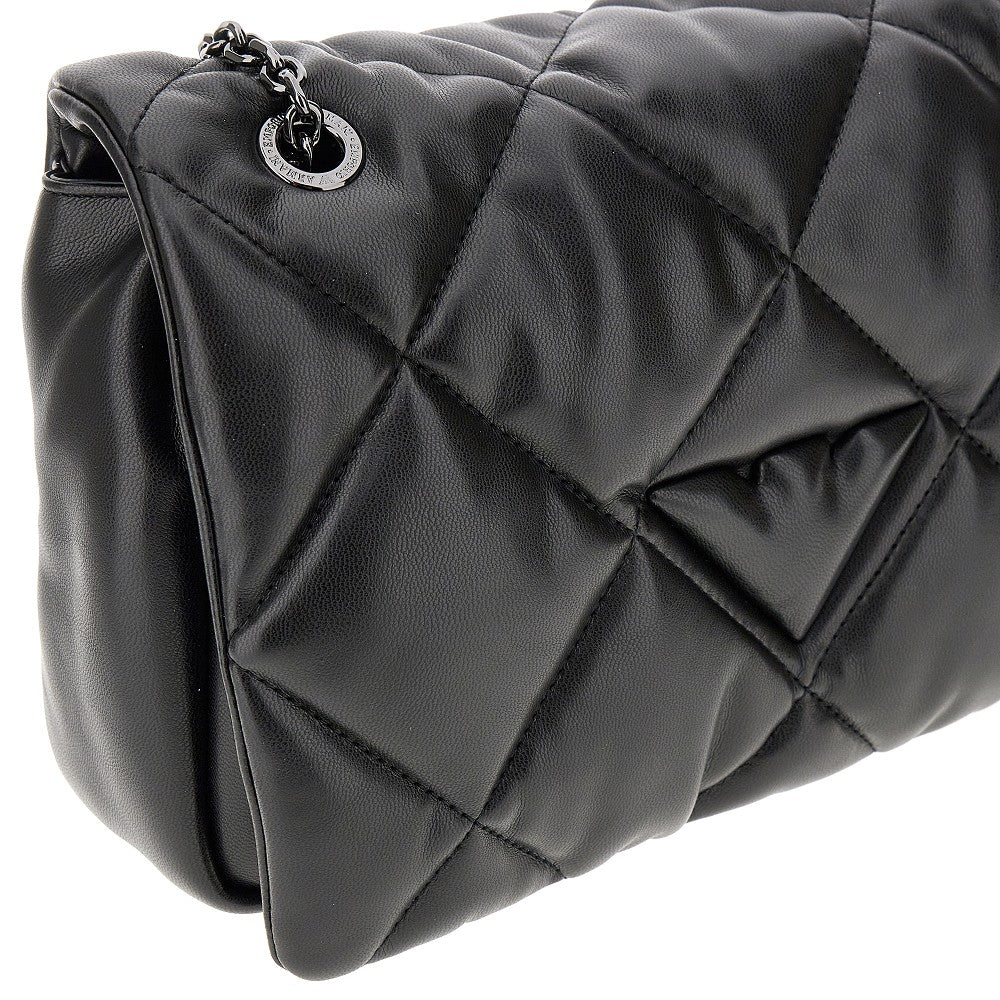 Faux nappa leather crossbody bag