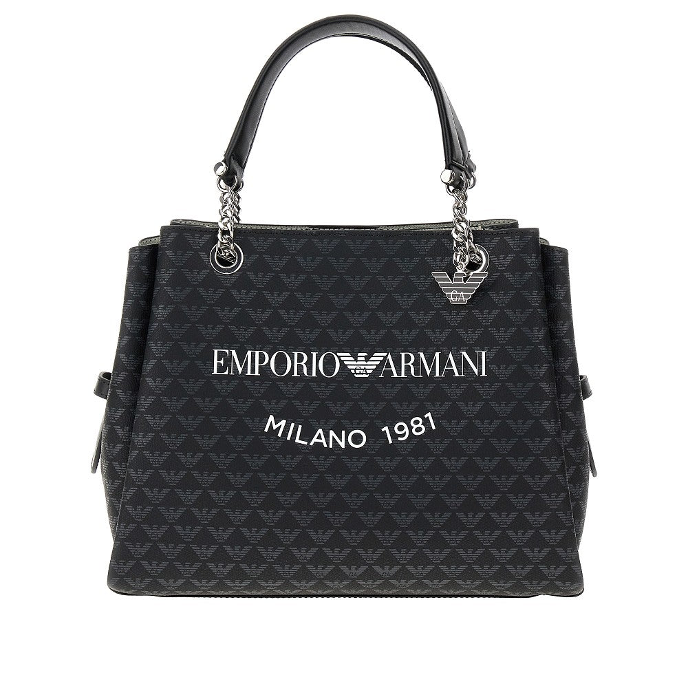 Borsa in finta pelle Eagle all-over
