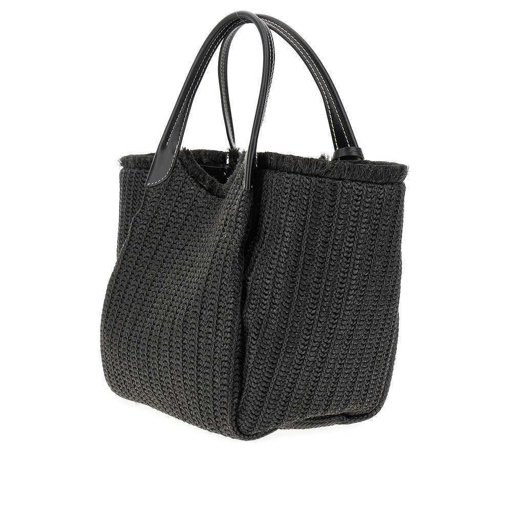 Shopper Media in simil rafia intrecciata