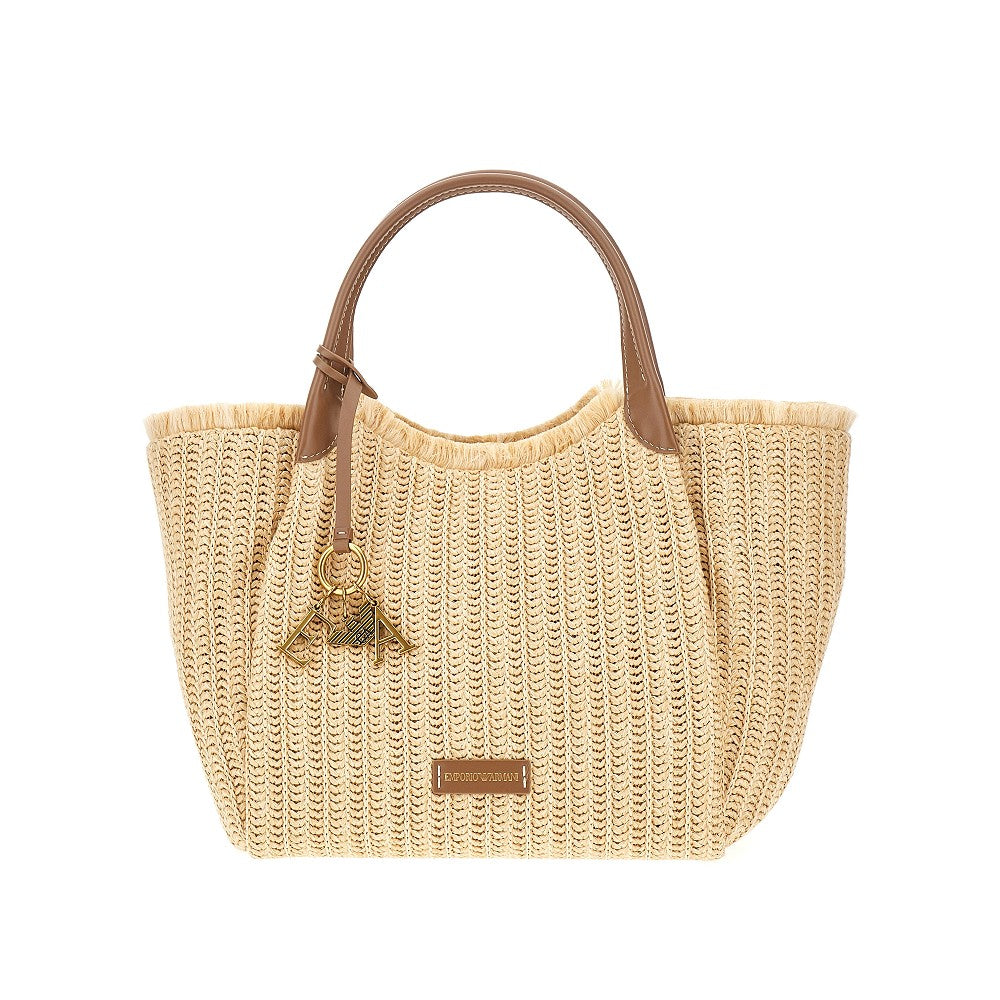 Shopper Media in simil rafia intrecciata