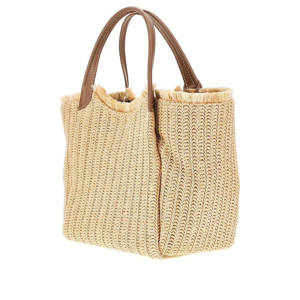 Shopper Media in simil rafia intrecciata