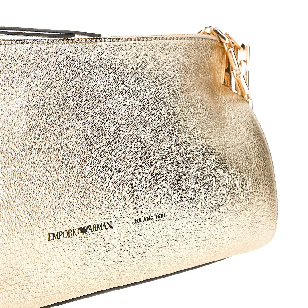 Borsa Hobo piccola in pelle con catena