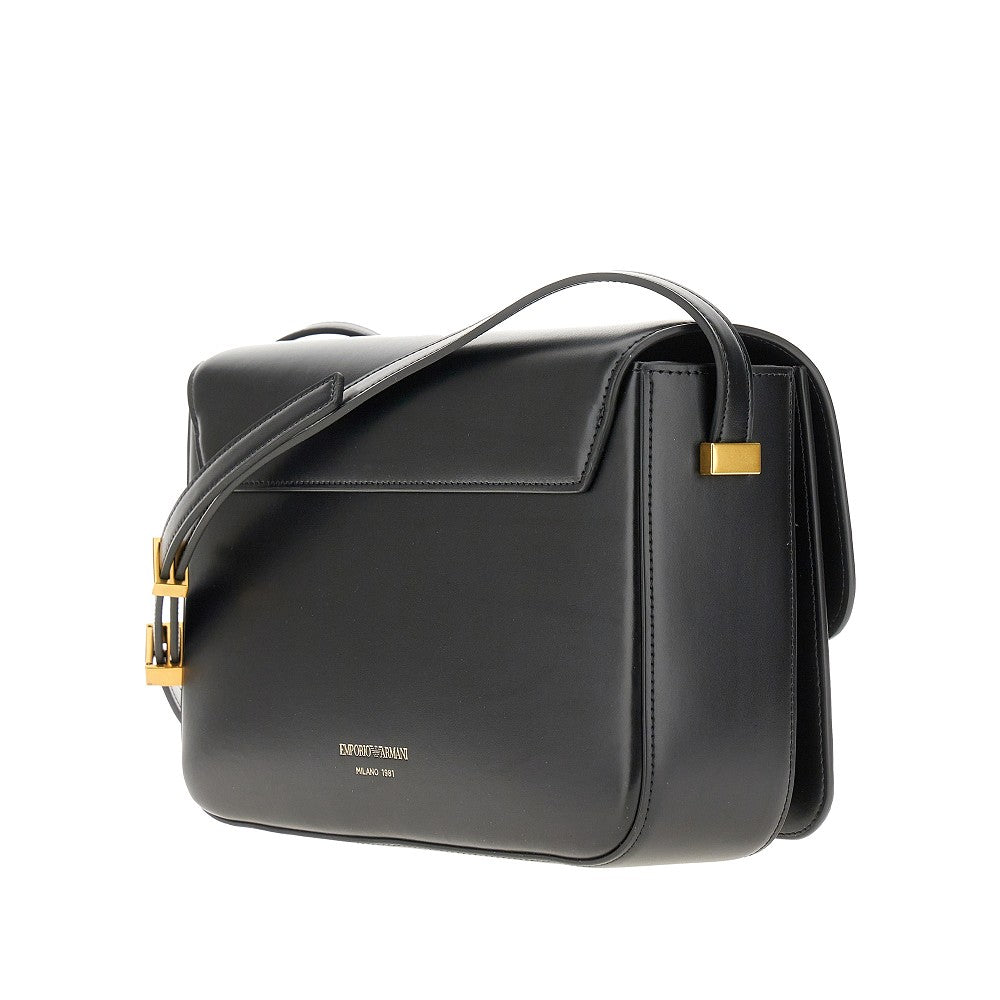 Eagle buckle leather bag