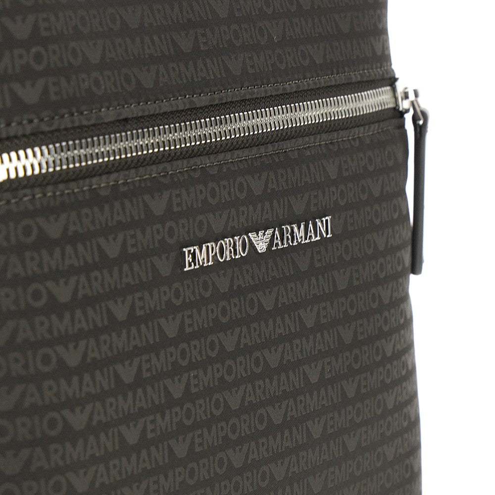 Tracolla piatta in nylon jacquard logato