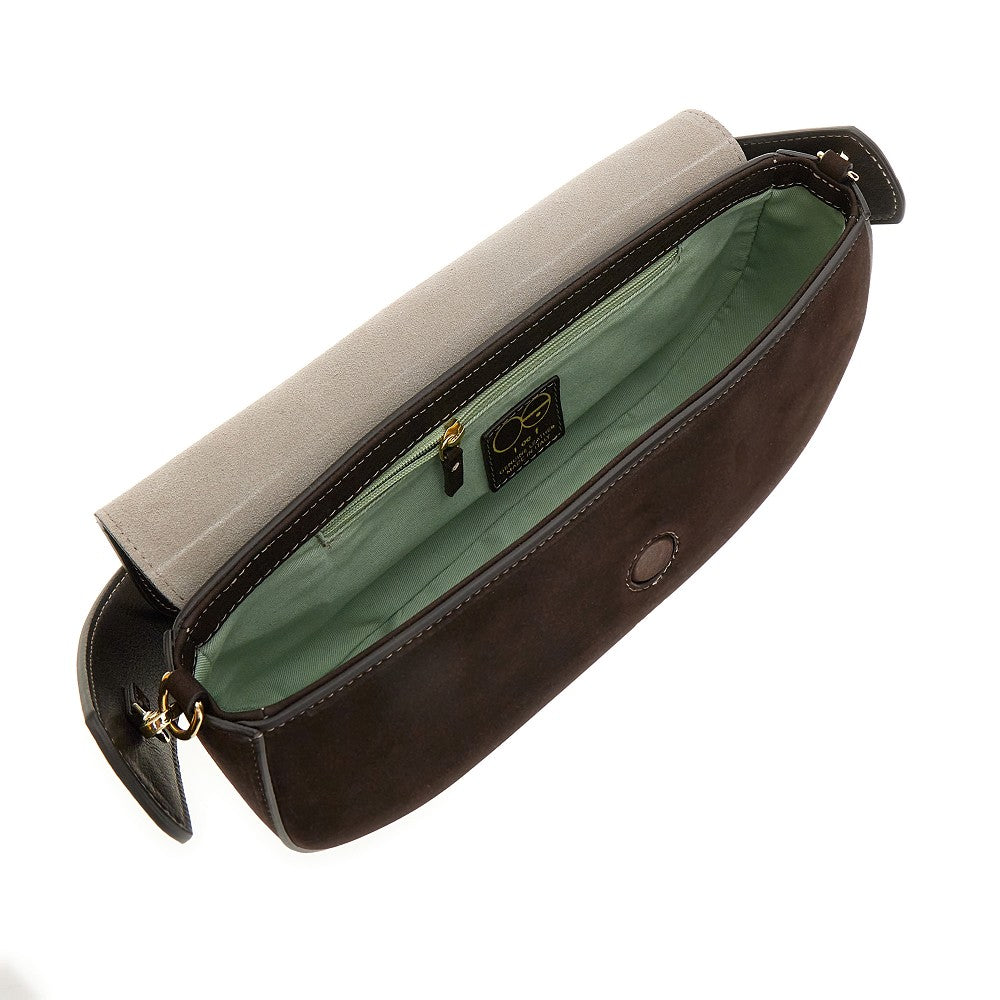 Nubuck leather 'Ele' bag
