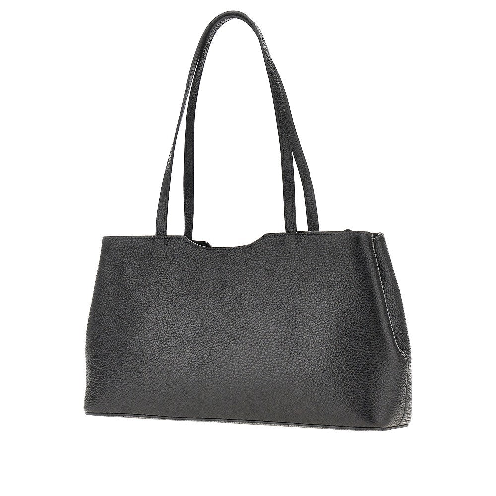 Grained leather midi 'Mercie' bag