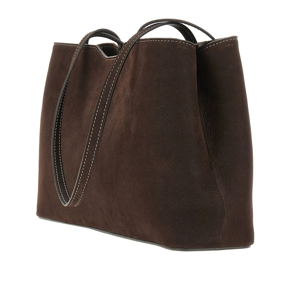 Nubuck leather midi 'Mercie' bag
