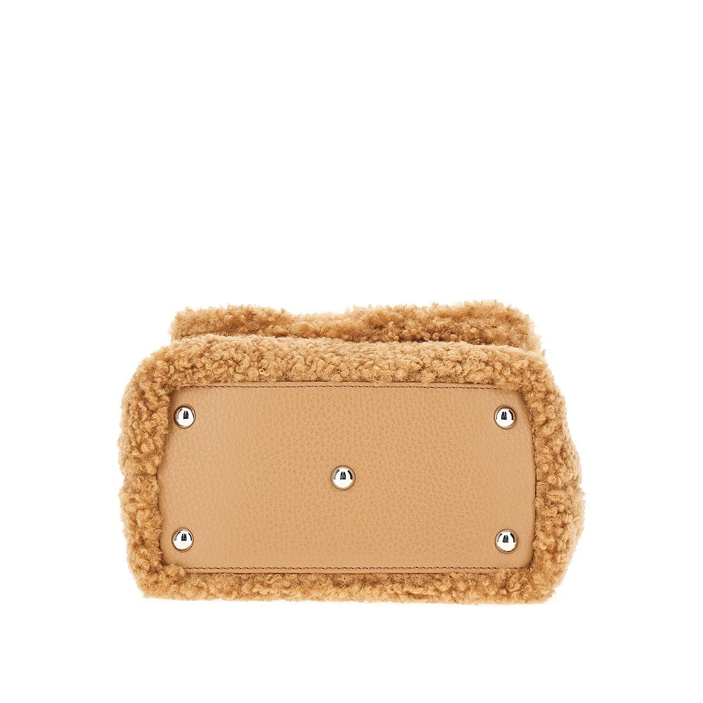 Borsa 'Postina Dolly' in tessuto Teddy