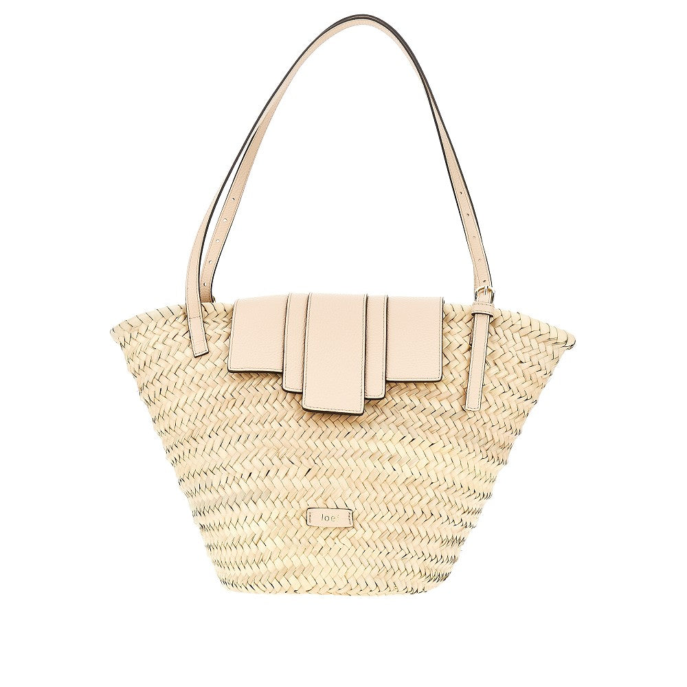 'Sunnybag' woven palm leaves basket bag