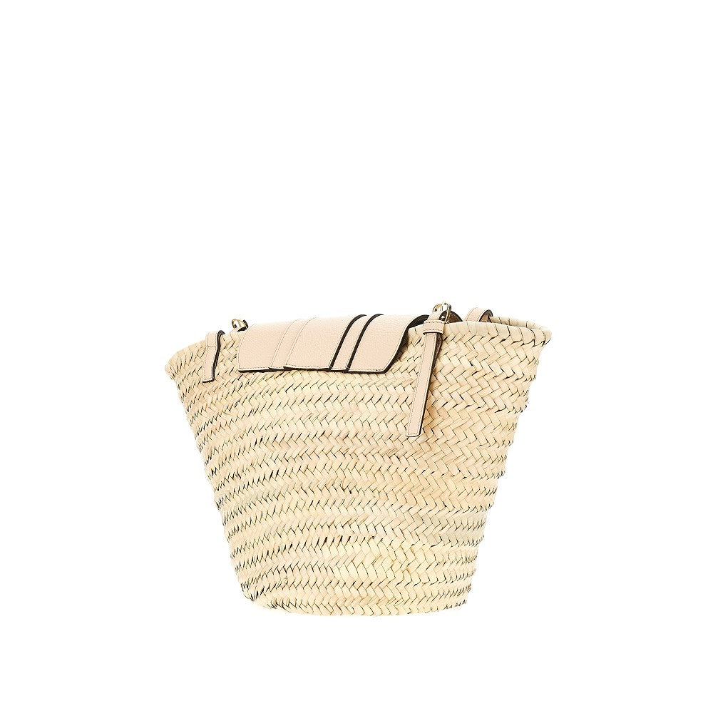 'Sunnybag' woven palm leaves basket bag