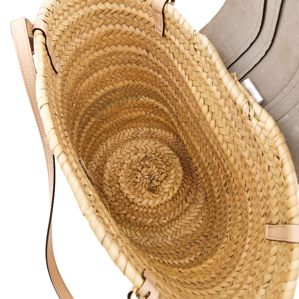 'Sunnybag' woven palm leaves basket bag