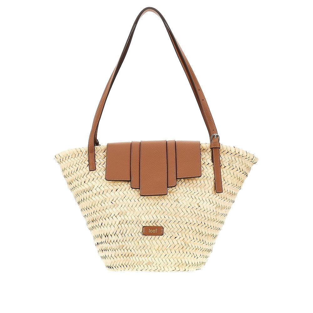 'Sunnybag' woven palm leaves basket bag