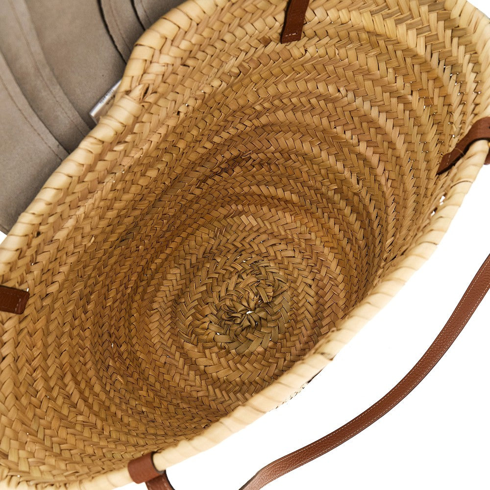 'Sunnybag' woven palm leaves basket bag