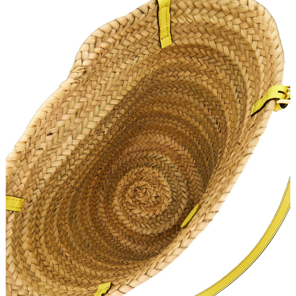 'Sunnybag' woven palm leaves basket bag