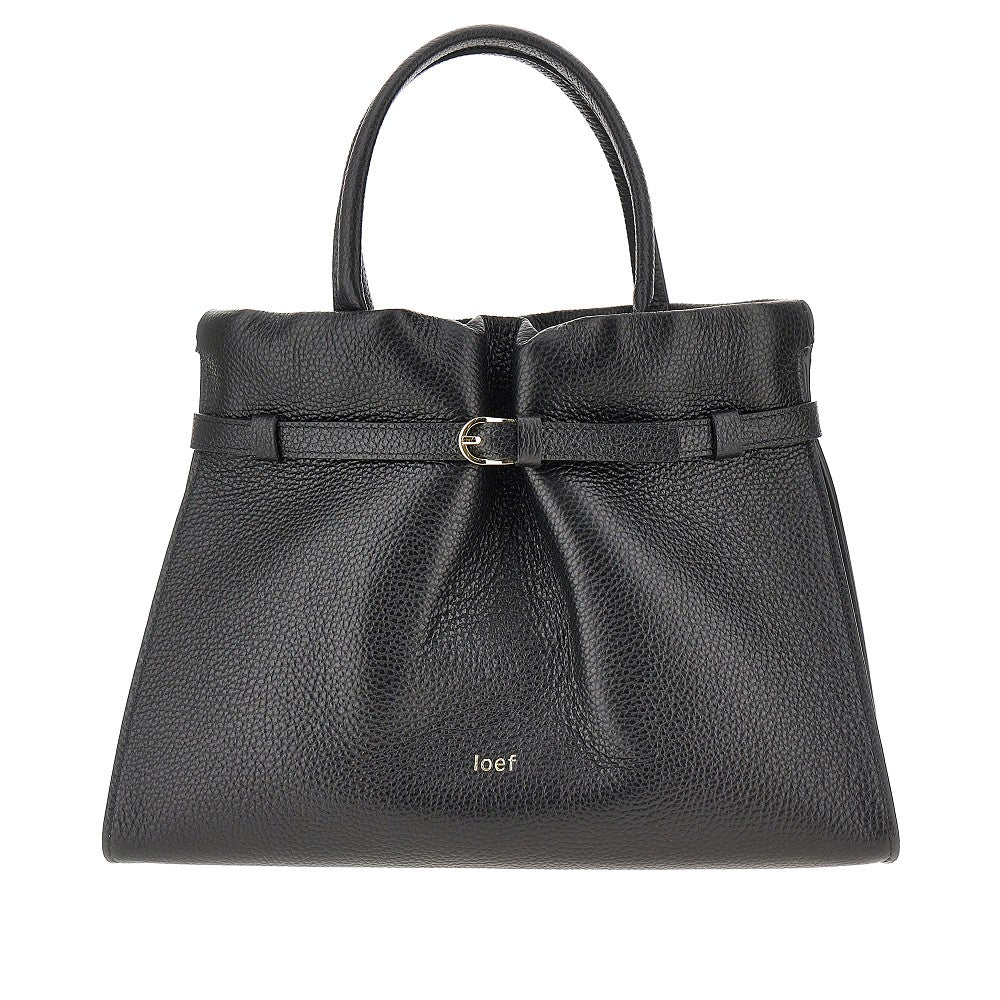 'Lilia' grained leather bag