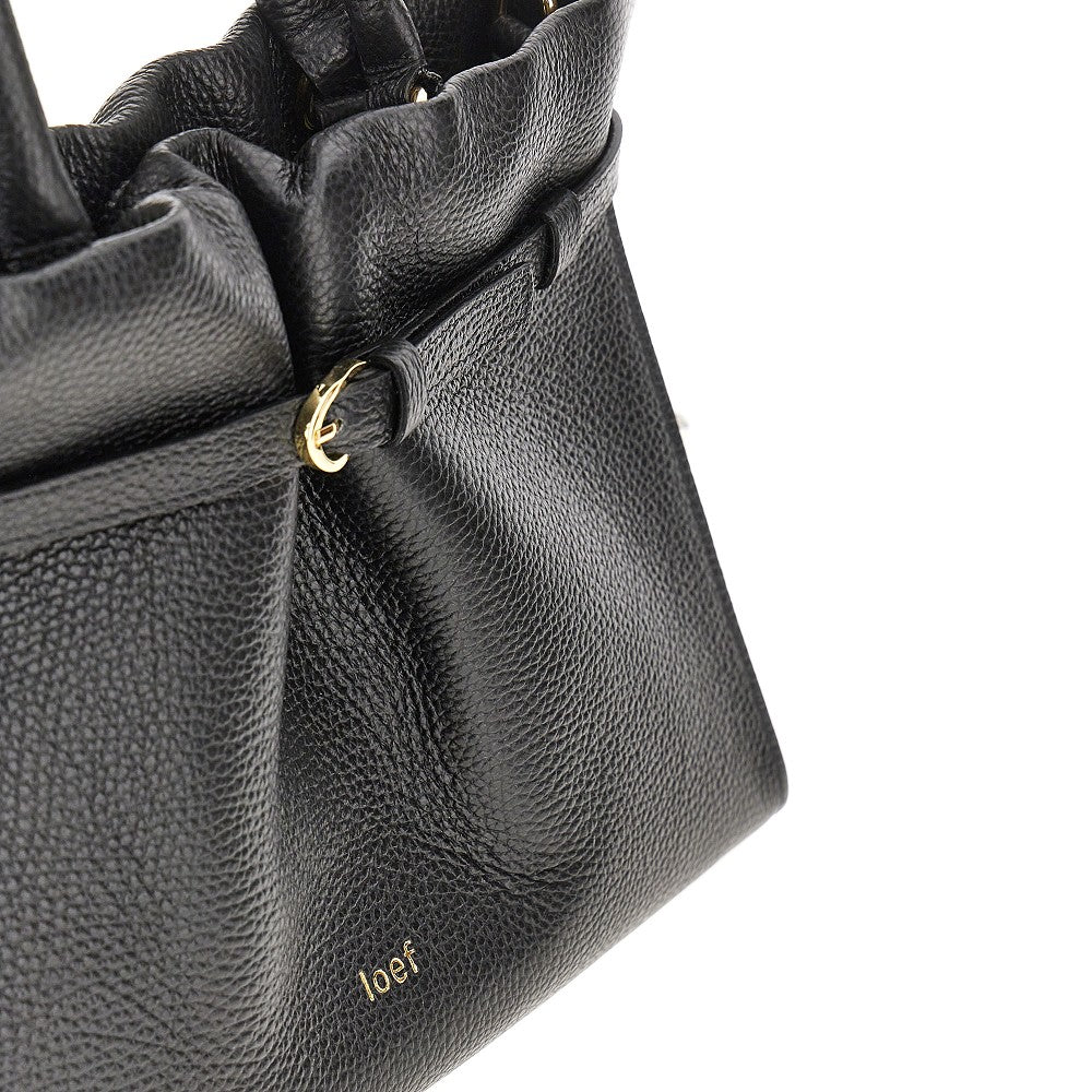 'Lilia' grained leather bag