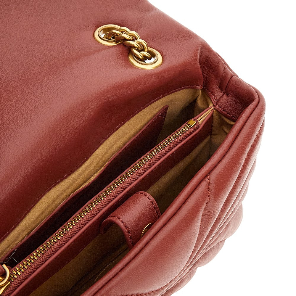 Borsa Love Mini Puff in nappa trapuntata