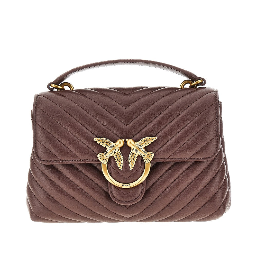 Chevron nappa leather mini Love Lady Puff bag