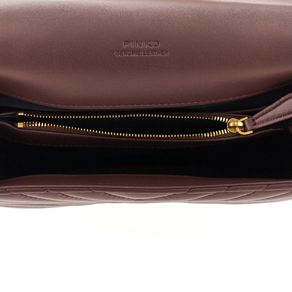Chevron nappa leather mini Love Lady Puff bag