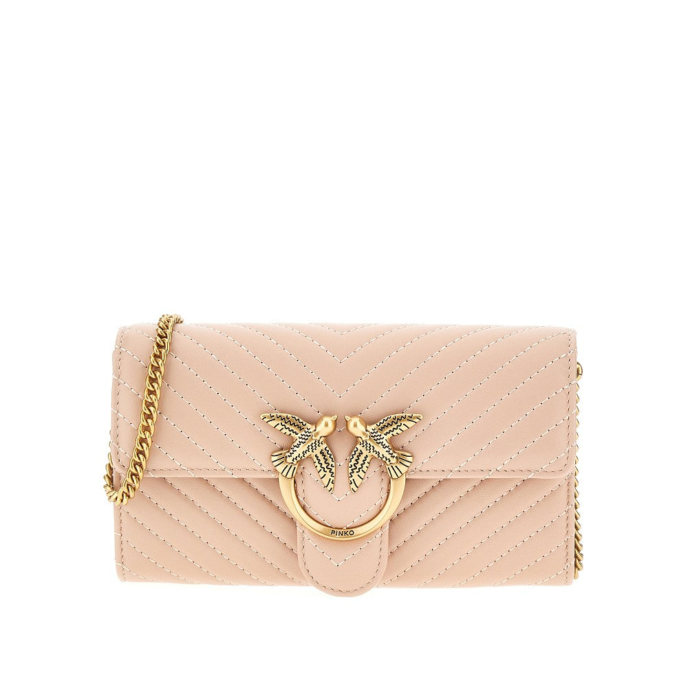 Clutch Love Bag One in nappa chevron PINKO – RBoutique