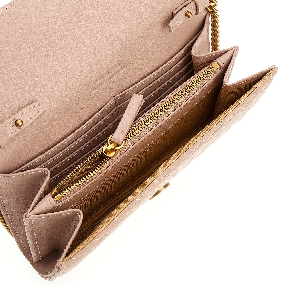 Love Bag One chevron nappa leather clutch