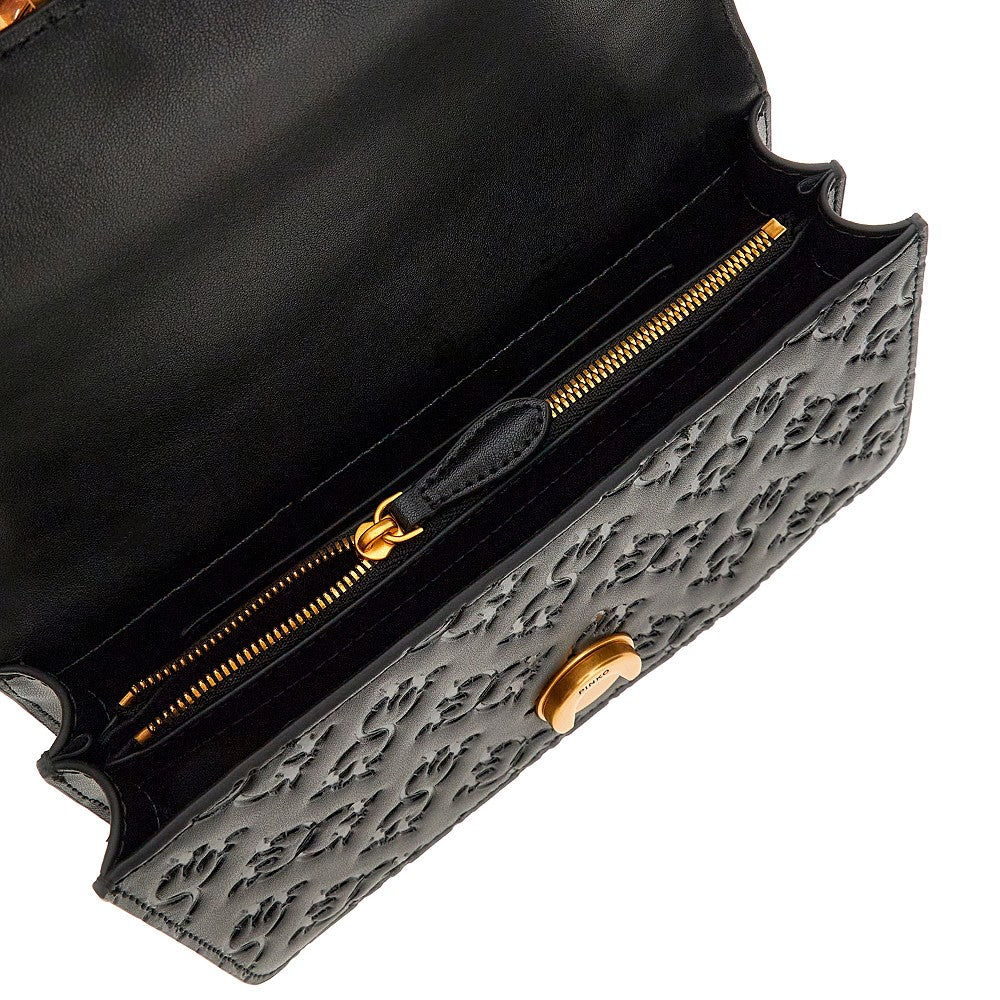 Borsa Love One mini in pelle imprimé