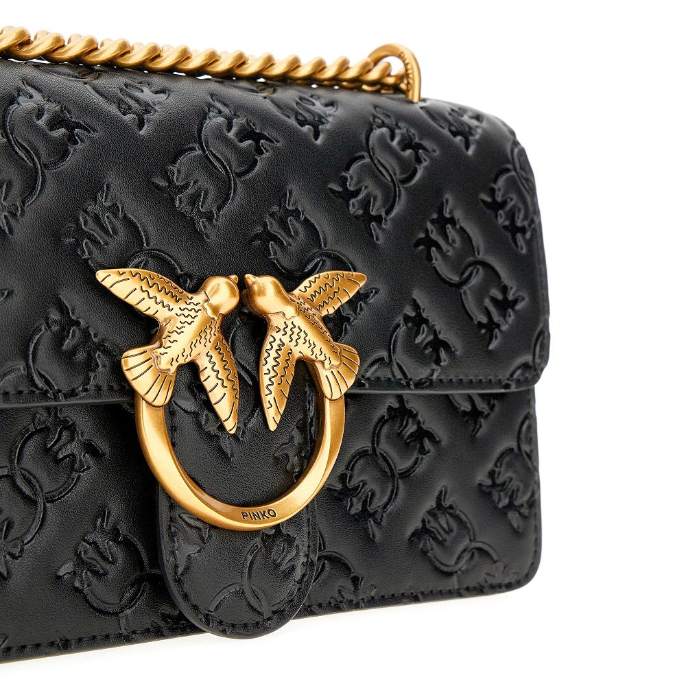 Borsa Love One mini in pelle imprimé
