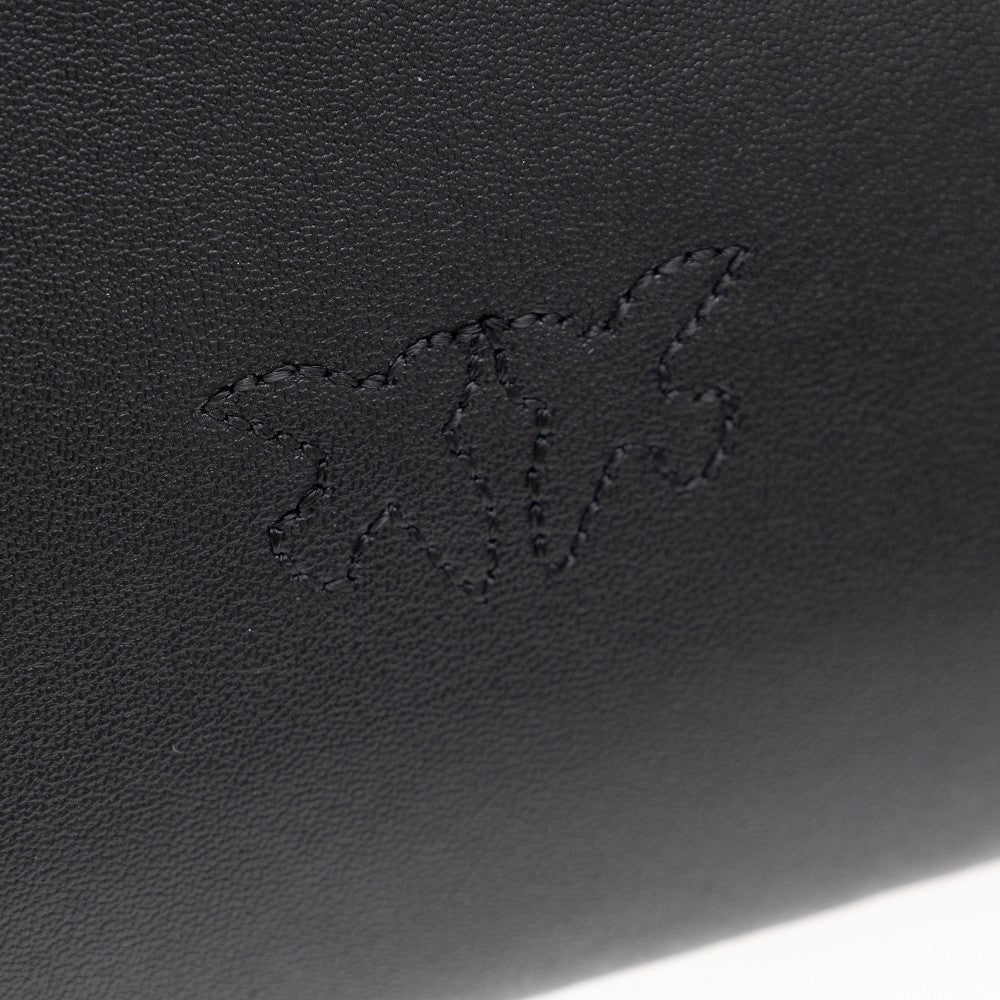 Pochette Flat Classic in pelle
