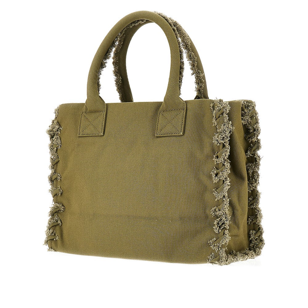 Beach shopper in canvas riciclato