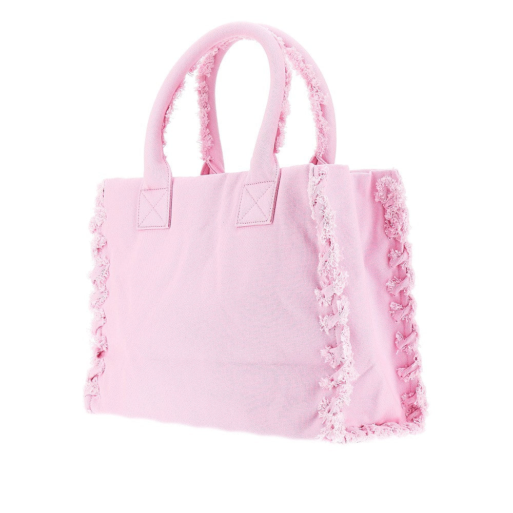 Beach shopper in canvas riciclato