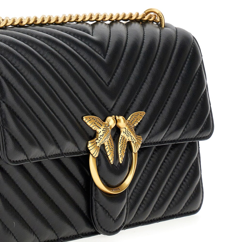 Chevron leather 'Love One Classic' bag