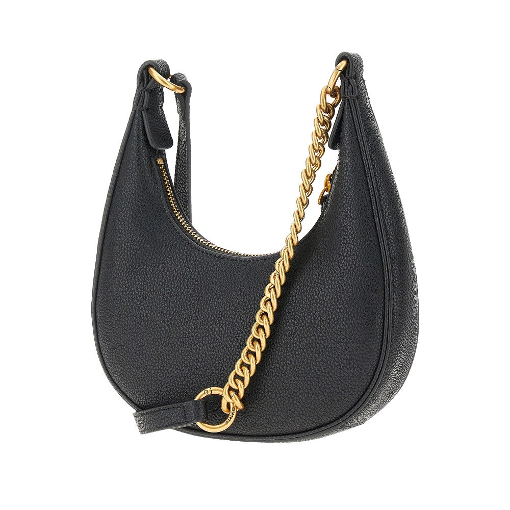 Grained leather mini Brioche Hobo bag