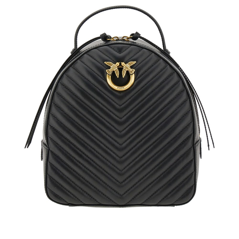Zaino 'Love' in pelle trapuntata