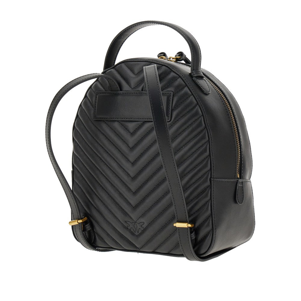 Zaino 'Love' in pelle trapuntata