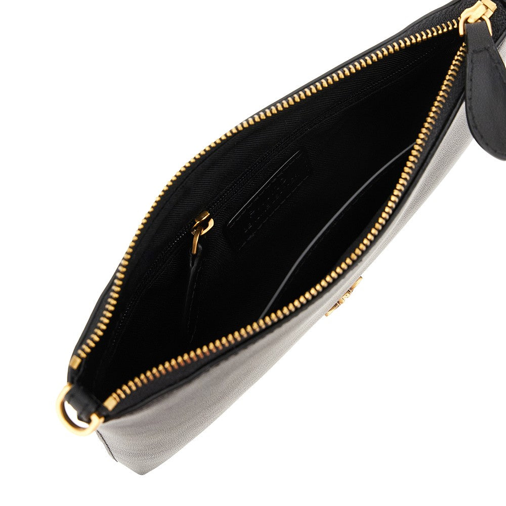 Pochette in pelle con tracolla