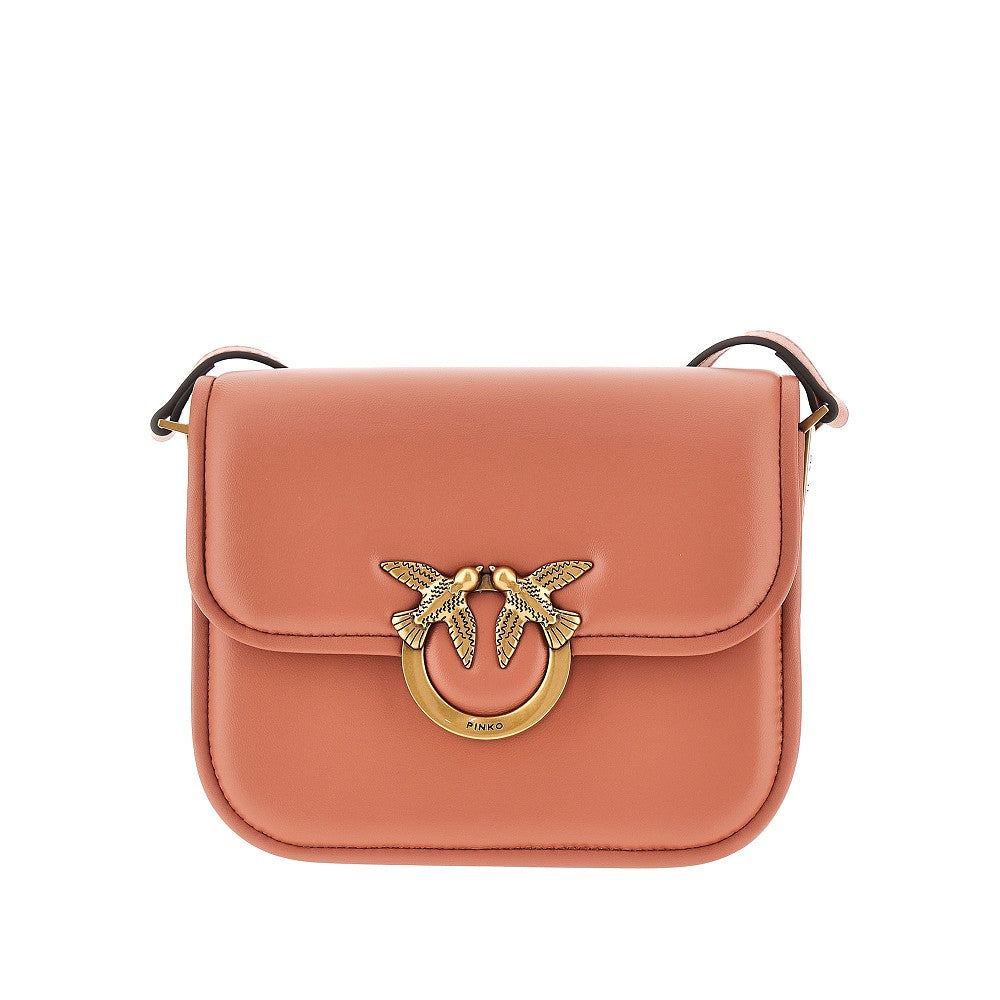 Leather 'Love Box' mini shoulder bag