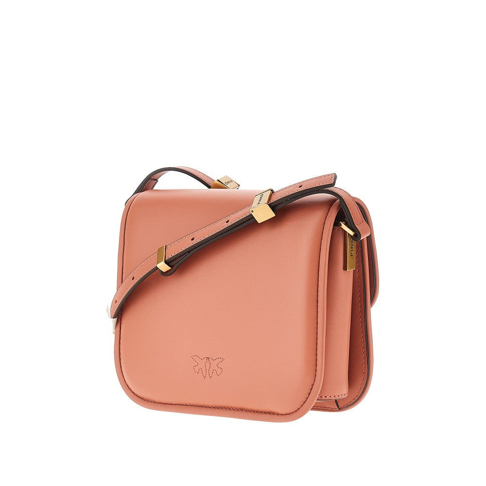 Leather 'Love Box' mini shoulder bag