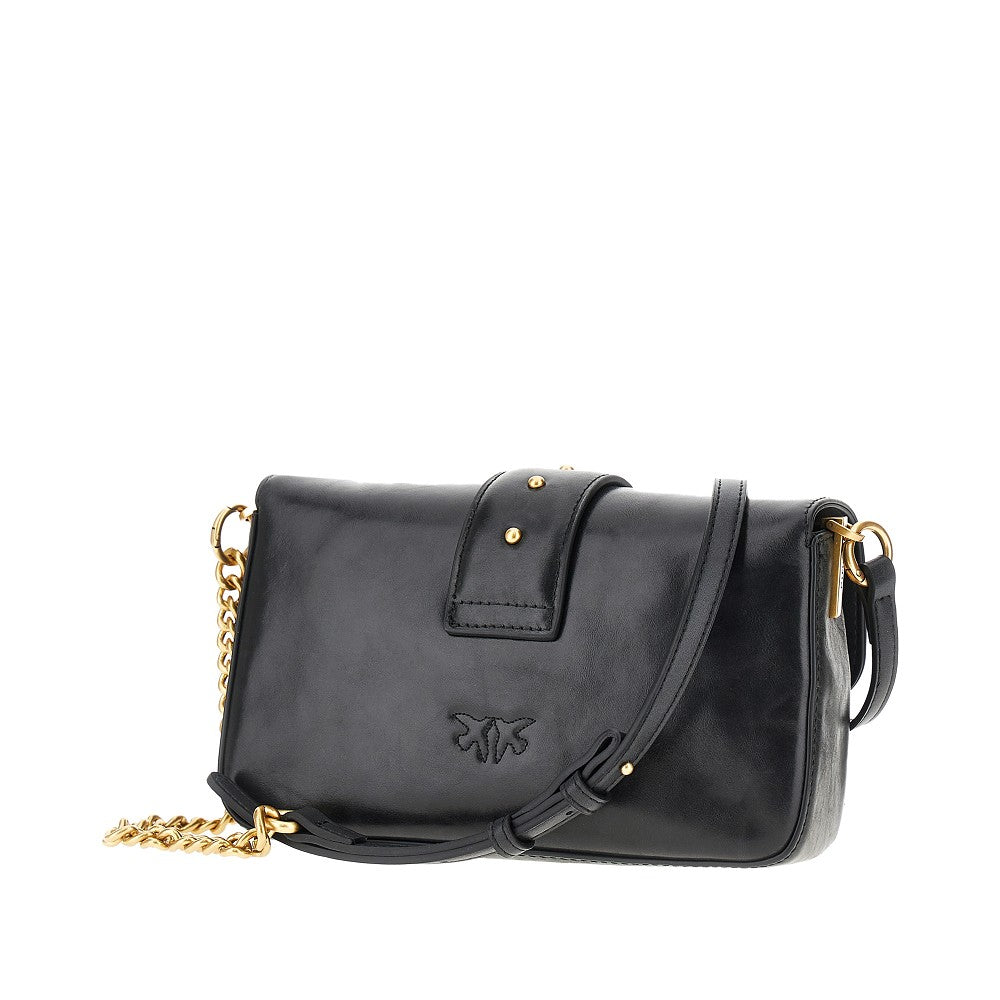 Borsa Love One mini in pelle lavata
